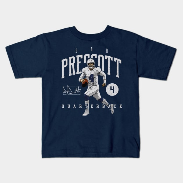 Dak Prescott Dallas Game Kids T-Shirt by MASTER_SHAOLIN